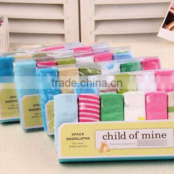 OEM or Stocked, 6pcs gift set, wash handkerchiefs/face cloth/Towel handkerchief