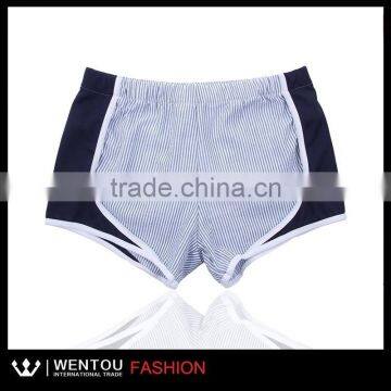 Fashion Monogrammed Seersucker Running Shorts photo-3