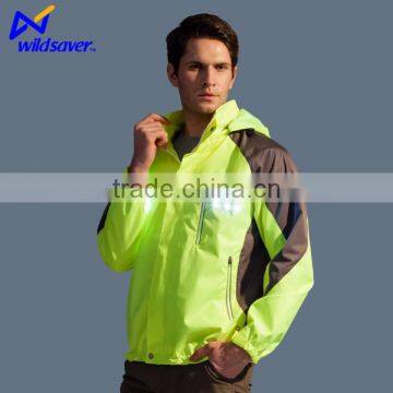 100% waterproof LED reflective wholesale sports wear