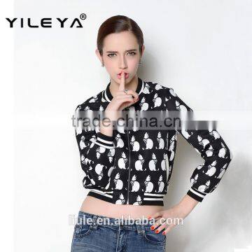 Latest Autumn Crop Style Causal Fashionable Jackets Women 2015