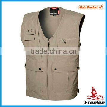 2015 Journalist Men Vest Cotton, Reporter Vest