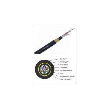 Single jecket dielectric fiber optic cable ADSS