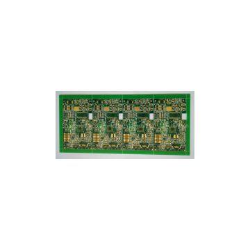 Gold Multi-layer Printed Circuits Board (PCB) with aspect ratio 8:1 vias-plugging for industrial Solution