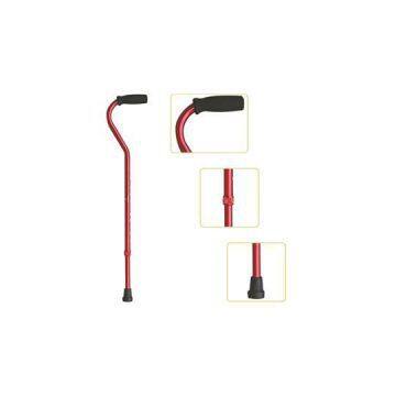 #JL9283L – Height Adjustable Lightweight Offset Handle Walking Cane With Comfortable Foam Handgrip, Attractive Red