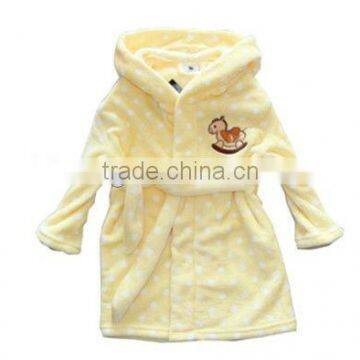 Children Coral Fleece Thermal Bathrobe