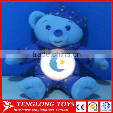 Customed lovely kids sleep pajamas bear toy LED night light