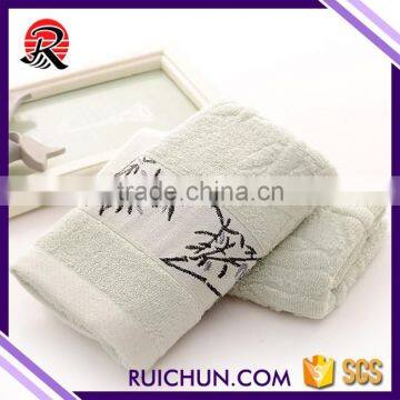 Alibaba China market embroidered cooling bamboo towel softtextile