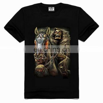 100 cotton bulk t-shirt,wholesale skull clothing