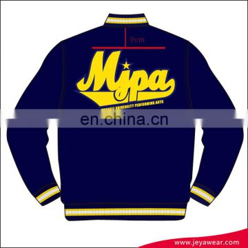 100% polyester custom made mens varsity jacket