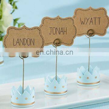 Little Prince Crown Place Card Holders kinder name card holder favors