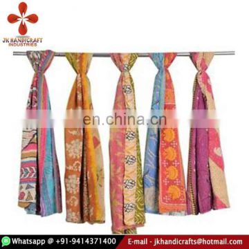 Indian Best Quality Vintage Sari Kantha Scarves Stole