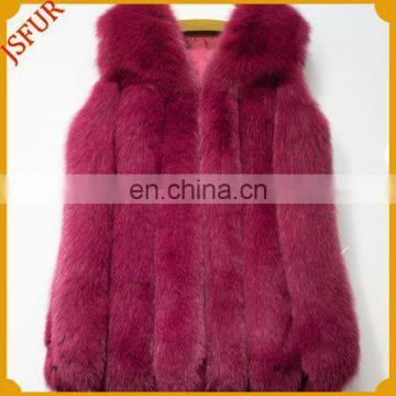 Elegant Real Fox Fur Womens Fur Waistcoat Fur Vest From China