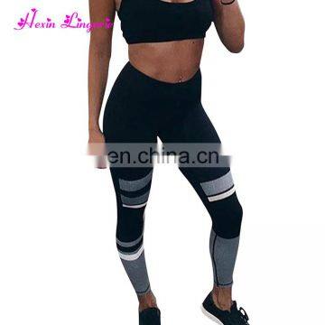 Custom Service Black White 3D Flora Fitted Active Tight Yoga Legging Womens