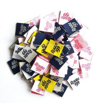 Factory Custom Cloth Woven Main Neck Label Size Label for Garment Bag Hat Shoes photo-3