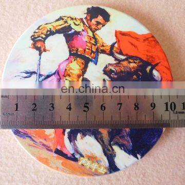 Custom Round Ceramic Coaster With Cork Back photo-3