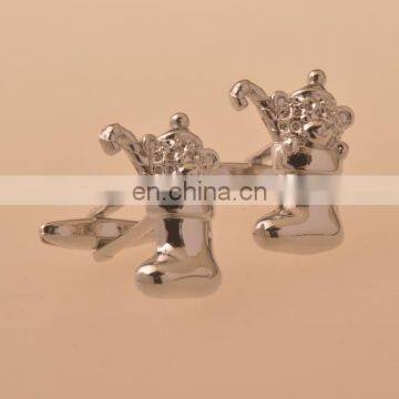 Men jewelry cufflinks silver shoes cufflinks.Professional stainless steel custom teapot cufflinks for 's accessories