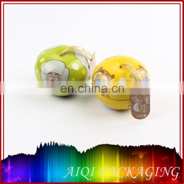 mini small apple-shape candy mint decorative custom gift pack printed tin metal boxes case