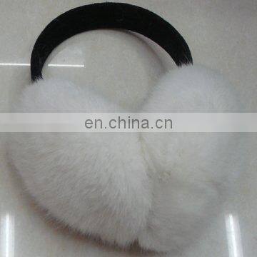 rabbit fur earmuff