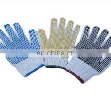 Color cotton knitted hand gloves