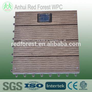 Bamboo plastic composite flooring tiles