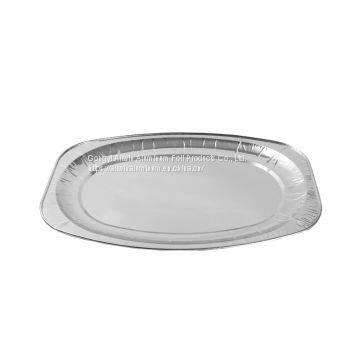 oval platter-aluminum foil container