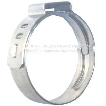 Stainless steel 304 single ear hose clamp