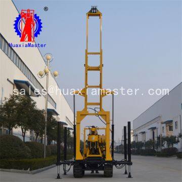 Portable crawler type easy to start without hurting the road surface rig hydraulic slide frame type water well high support leg