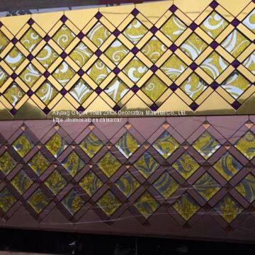 395x495 Self-adhesive Mosaic Tile Metal Mosaic Tile Glass Mosaic Tile photo-2