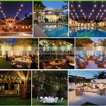 Holiday S14 LED String Bulbs for Holiday Garden Patio Christmas Use Outdoor Edison Bulb String Light Filament String Light 48ft photo-3