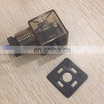 Hydraulic Solenoid Valve Led Hydraulic Valve Plug With Lamp and Wire Plug DC24V AC220V Dustproof Plug