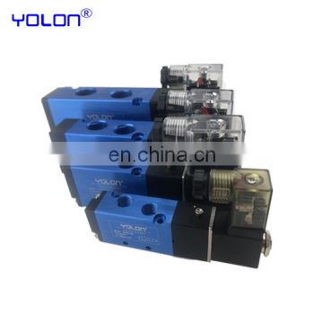 4V210 Series 4v310-10 2/5 Way single control plate type pneumatic solenoid valve manifold