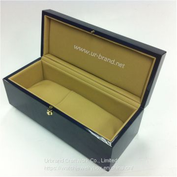 Hot Sell MDF Luxury Custom Gift Packaging Wooden Wine Box with cuastom logo.