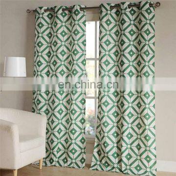 Home fashions wholesale printing linen look american styl linen curtain