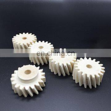 High density wool felt wheel gear for small machine