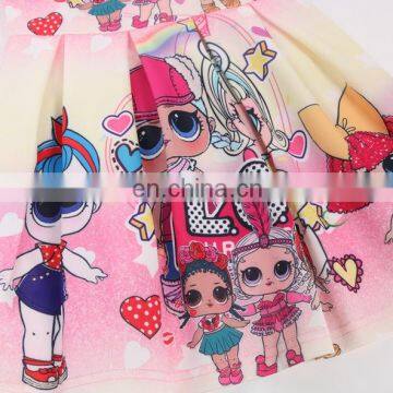Clothes Dress 2020 Summer Cotton Cartoon Off-shoulder Girls Dress Wholesale Children's Clothing