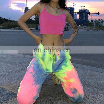 LAITE TR2005 Amazon Best Sellers Women Fashion Tie Dye Harem Pants Ladies Casual Trousers Female Tie Dye Joggers photo-2