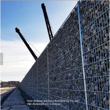 Zinc Coated Gabion Box Gabion Wall Retaining Construction Material for River Control