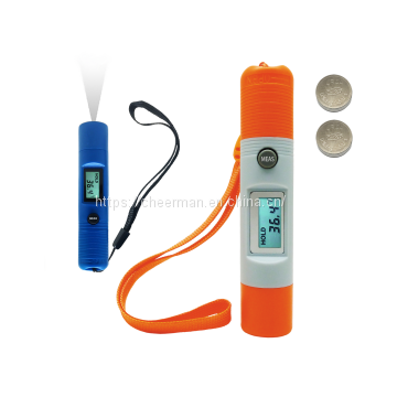 DT8230 grey mini pen type digital temperature tester thermometer pocket food wine IR thermometer