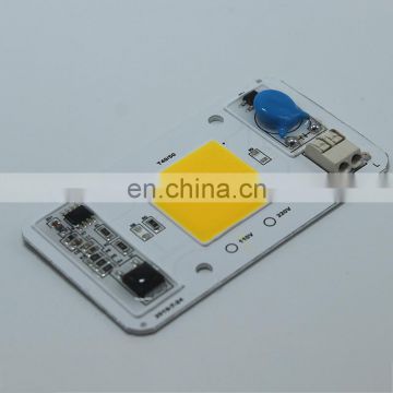 110V 220V Warm White Color 50w driverless solderless led cob chip