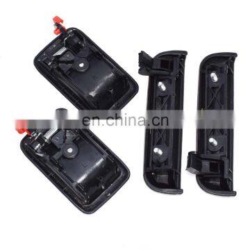 Interior Exterior Rear Left & Right 4Pcs Door Handles For Toyota Tercel 1995-98 6922016120 6920610070A 6920510070A photo-3