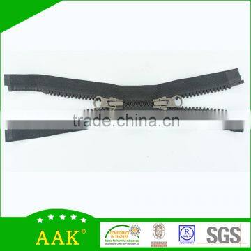 3# Delrin Open End Double Puller Metal Garment Accessories Mens Shirts Zippers photo-4