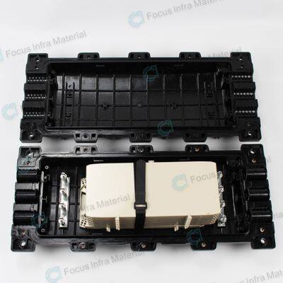48 Cores to 288 Cores Horizontal Type 3 Inlets 3 Outlets Outdoor Aerial Dome Duct Mounting Fiber Optical Splice Closure photo-3