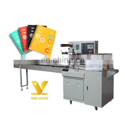 Horizontal notebook pillow bag packing machine price