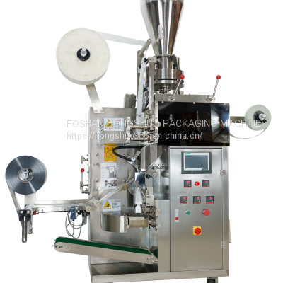 Automatic Tea Bag Packaging Machine (inner Bag + Thread + Tag + Outer Envelope) Paper,plastic Packaging