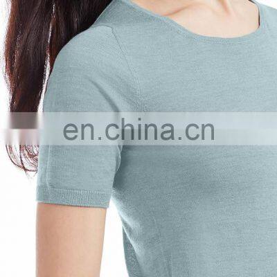 the New Fashion Cashmere T Shirt 100% Cashmere Crew Neck Jumper Sweater Women photo-3