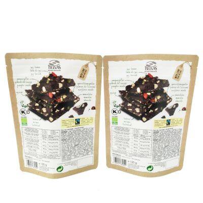 Custom Digital Printed Kraft Paper Chocolate Packing Bag photo-4