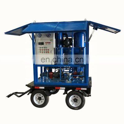 Trailer Type Transformer Oil Filtration Machine ZYD-200 Dielectric Oil Purifier