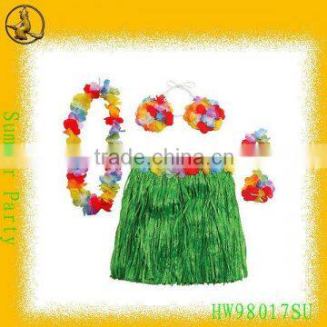 Girls Sexy Five Pieces Hawaiian Set/ Girl's Hawaii Hula Garland Set