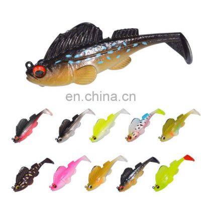 in stock jump jump fish lure soft lead fish lure 13 g 75 mm soft bait soft silicone baits