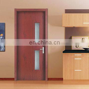 Walnut Solid Wood Entry Door Glass Inserts Door/luxury Double Entry Door photo-3